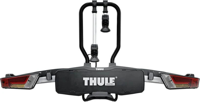 Thule EasyFold XT bike rack for towbar, 2 bikes, silver