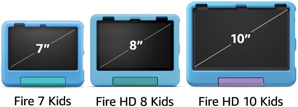 Amazon Fire HD 10 Kids tablet (newest model) ages 3-7 | Bright 10.1" HD screen with included ad-free and exclusive content, robust parental controls, 13-hr battery, 32 GB, Pink