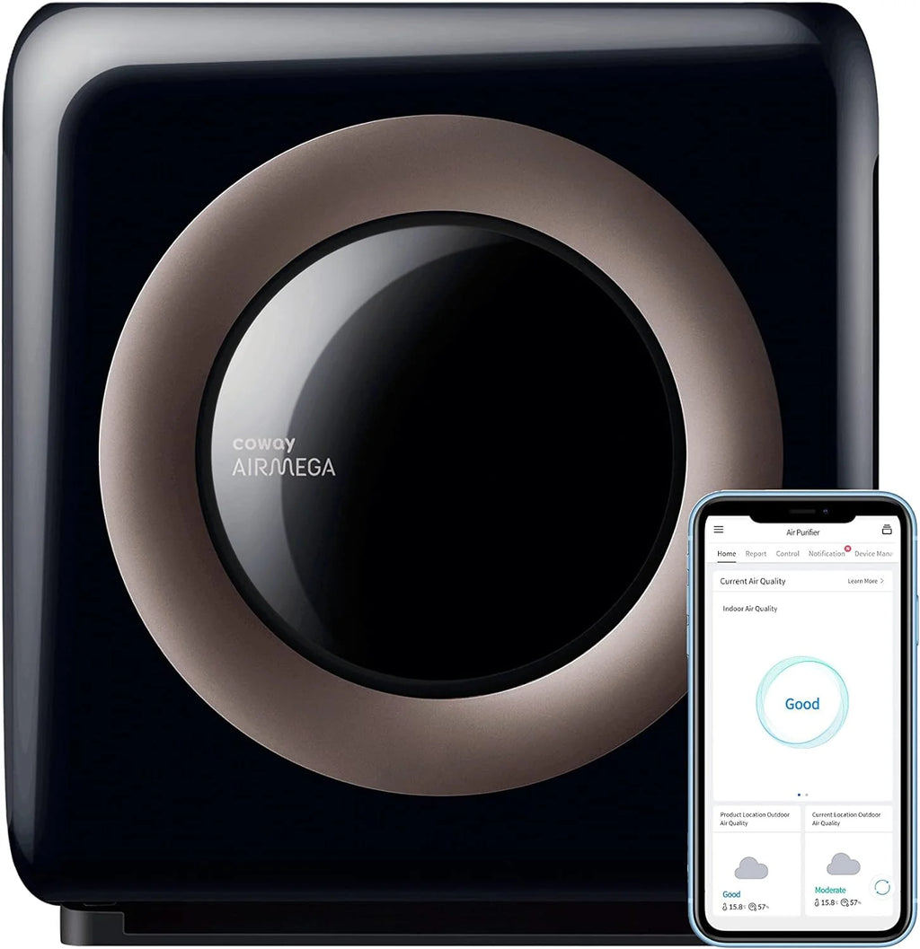 True HEPA Purifier with Air Quality Monitoring, Auto, Timer, Filter Indicator, and Eco Mode, 16.8 x 18.3 x 9.7, White
