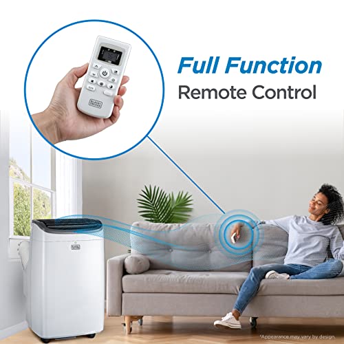 BLACK+DECKER 8,000 BTU Portable Air Conditioner up to 350 Sq.ft with Remote Control