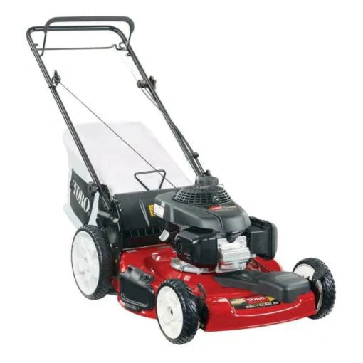 Self-propelled gas mower, 22-inch 170cc OHV engine high-wheel RWD 3-in-1 with height adjustment, oil included
