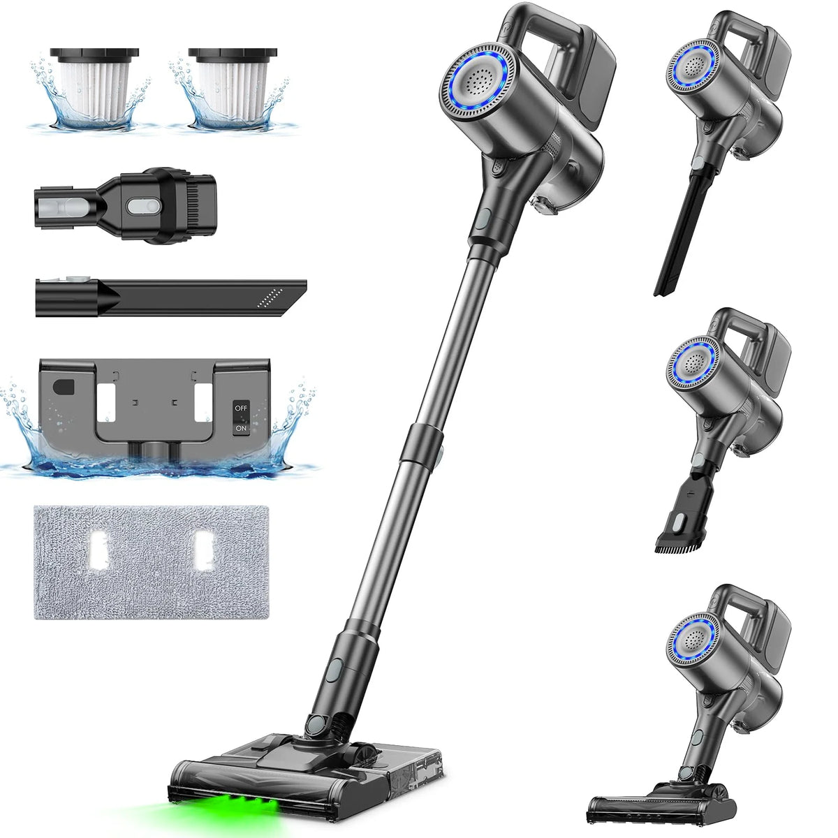 VersLife Cordless 2-in-1 Vacuum Cleaner & Mop Combo