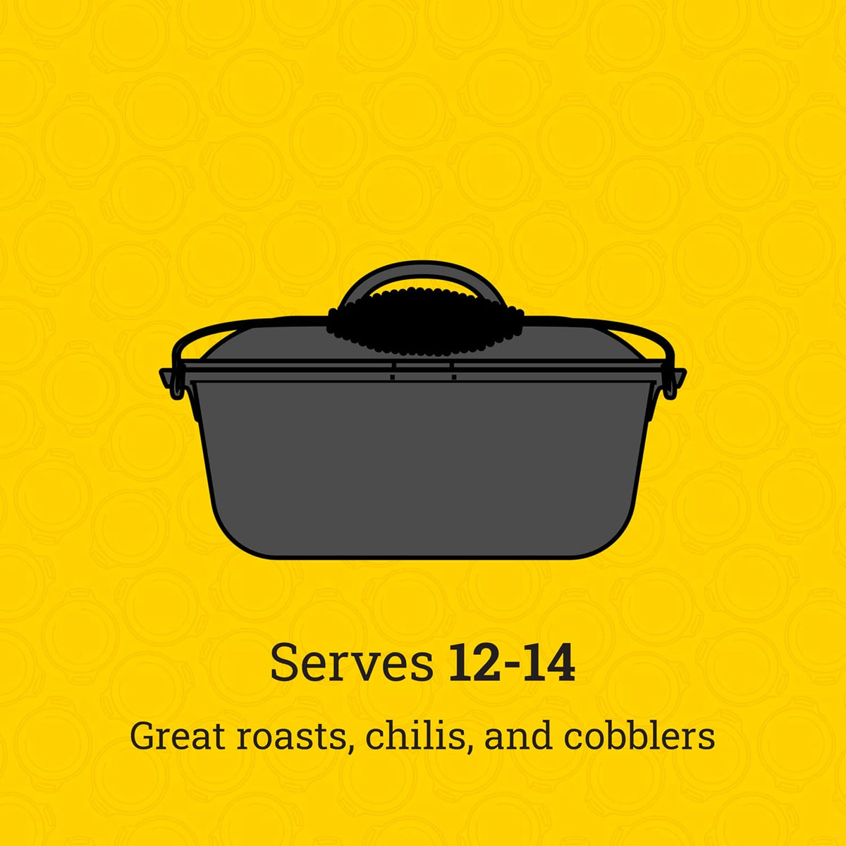 Lodge 9 Quart Pre-Seasoned Cast Iron Dutch Oven with Lid - Wire Bail Handle for Easy Transfer from Cooking Surface to Table - Use in the Oven, on the Stove, on the Grill or over the Campfire - Black