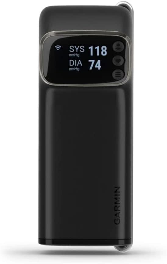 Garmin Index™ BPM, Smart Blood Pressure Monitor, FDA-Cleared Medical Device, Easy-to-Use with Built-in Display Adjustable