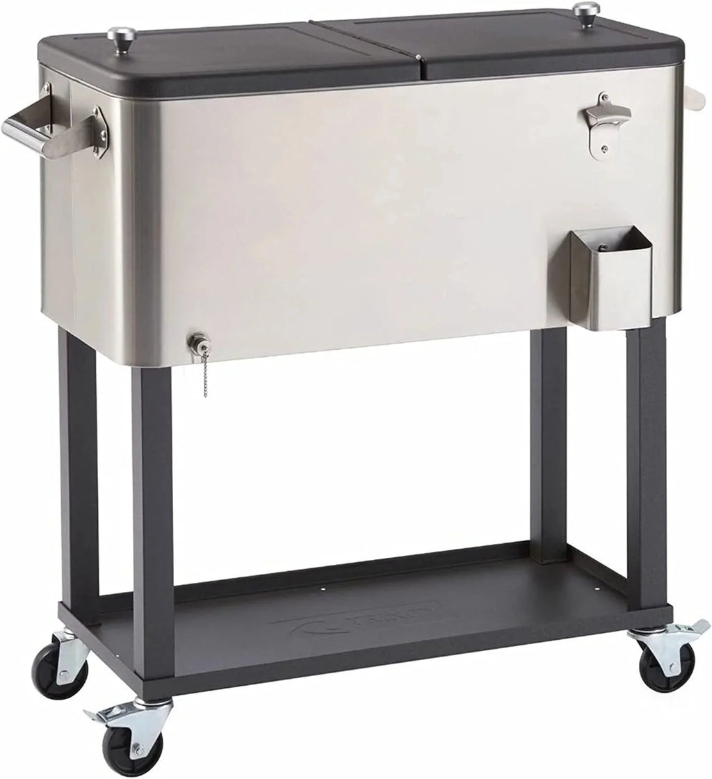 TRINITY Stainless Steel Cooler with Cover (100 Quart)