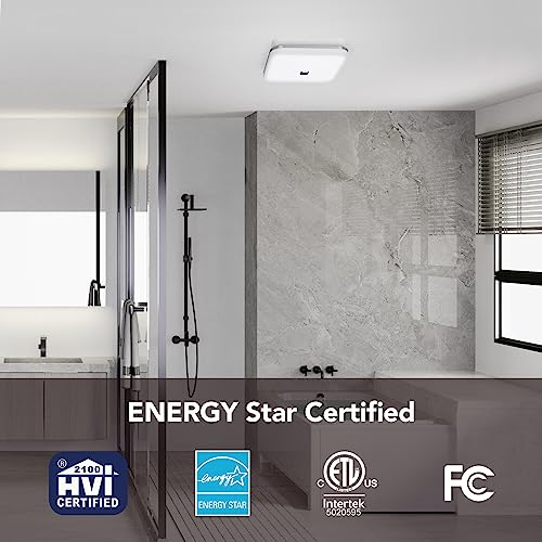 OREiN Bathroom Exhaust Fan with Light, 26W Bathroom Fan with LED Light