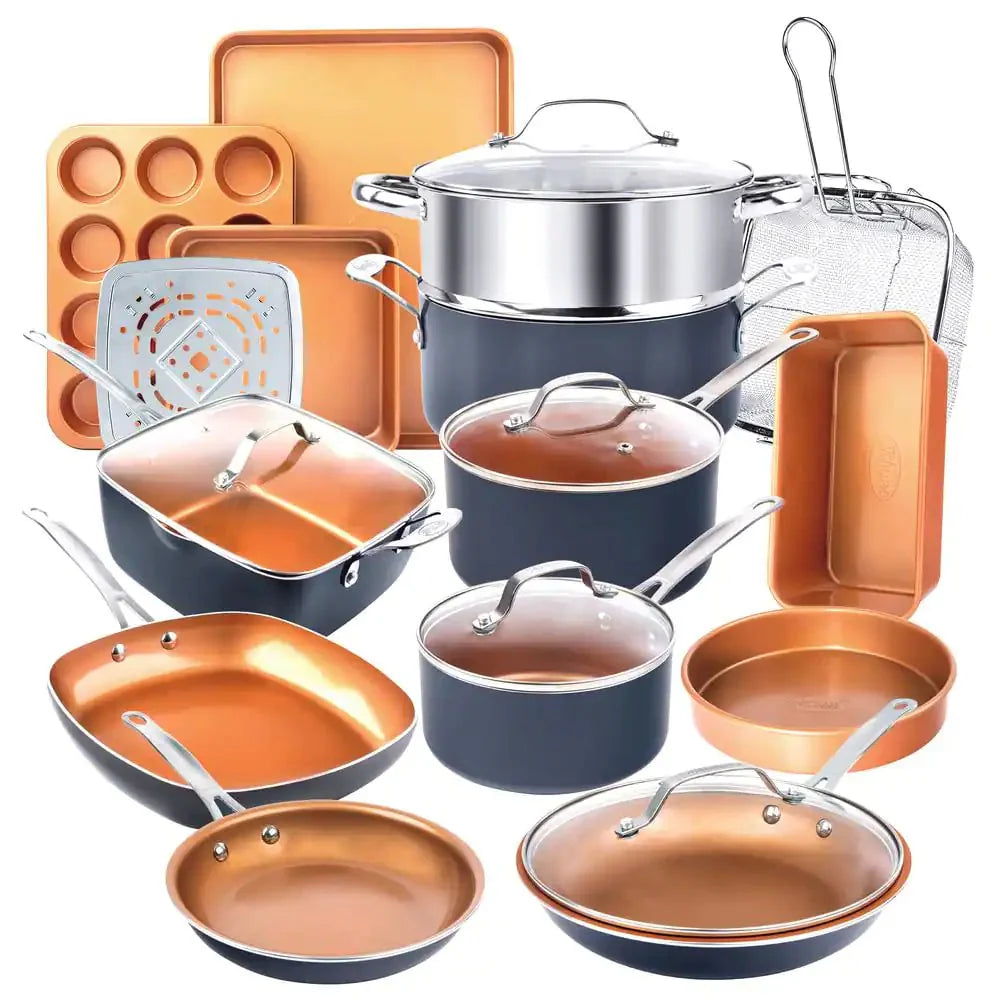 Gotham Steel 20-Piece Cookware and Bakeware Set in Graphite