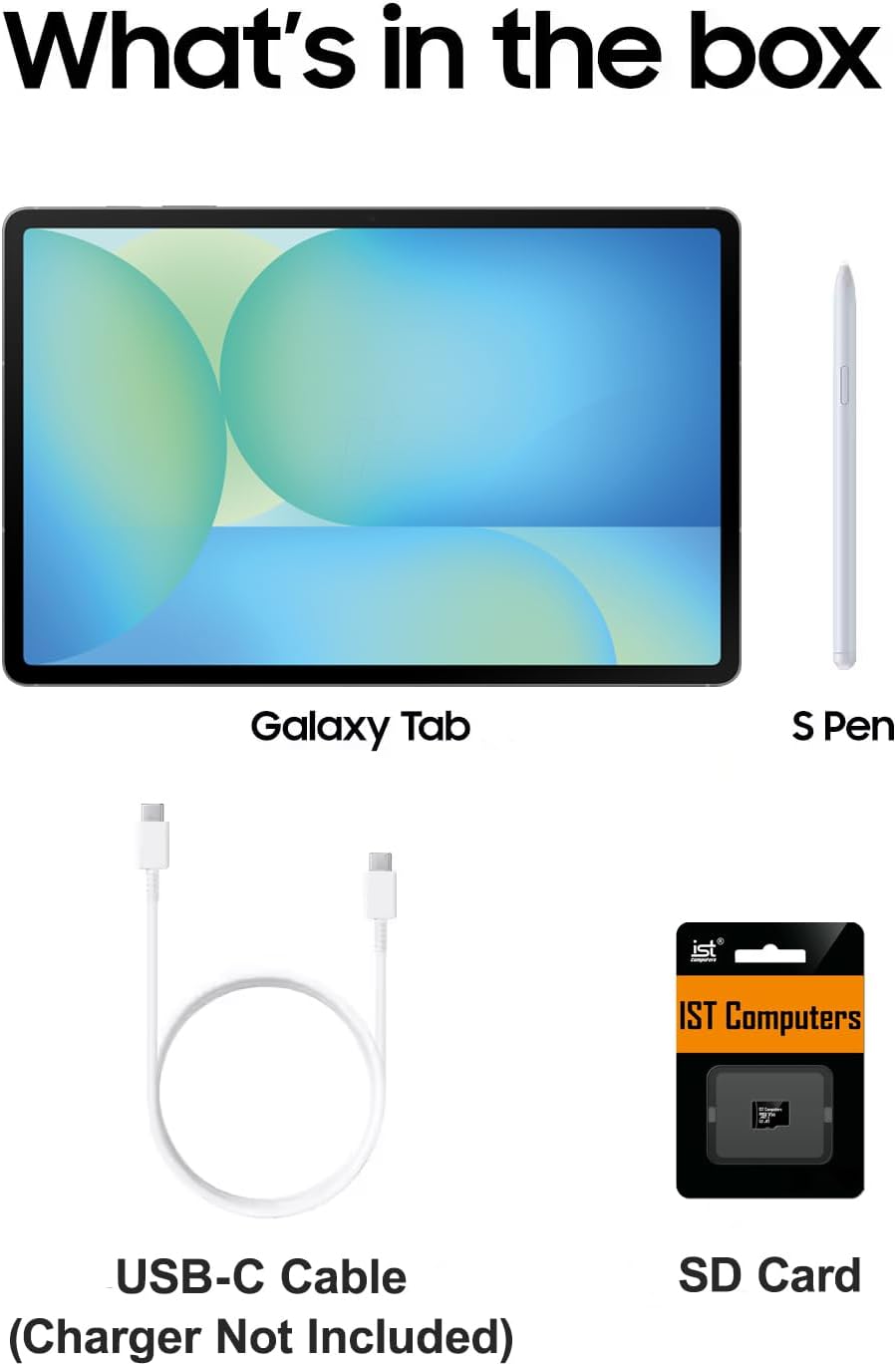 Samsung Galaxy Tab S10 FE Android Tablet (10.9" 2K+ Touchscreen, 8-Core, 8GB RAM, 256GB Storage (128GB+128GB SD Card)), S Pen, Long Battery Life, Dual Cameras, Lightweight, SM-X520, NA Version, Gray