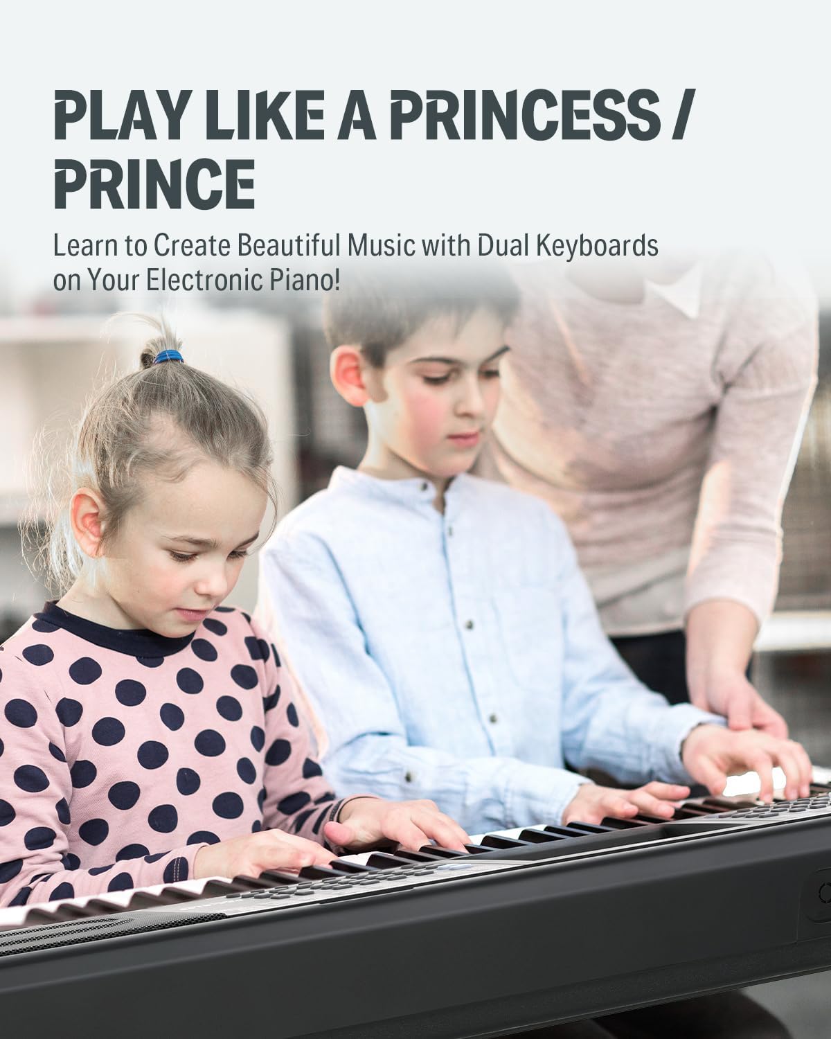 Donner 61 Key Keyboard Piano, Electric Piano Keyboard Kit with 249 Voices, 249 Rhythms - Includes Piano Stand, Stool, Microphone, Gift for Beginners, Black (DEK-610S)