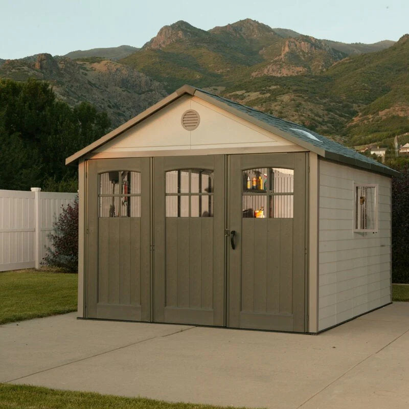 11 ft. W x 11 ft. D Plastic Storage Shed