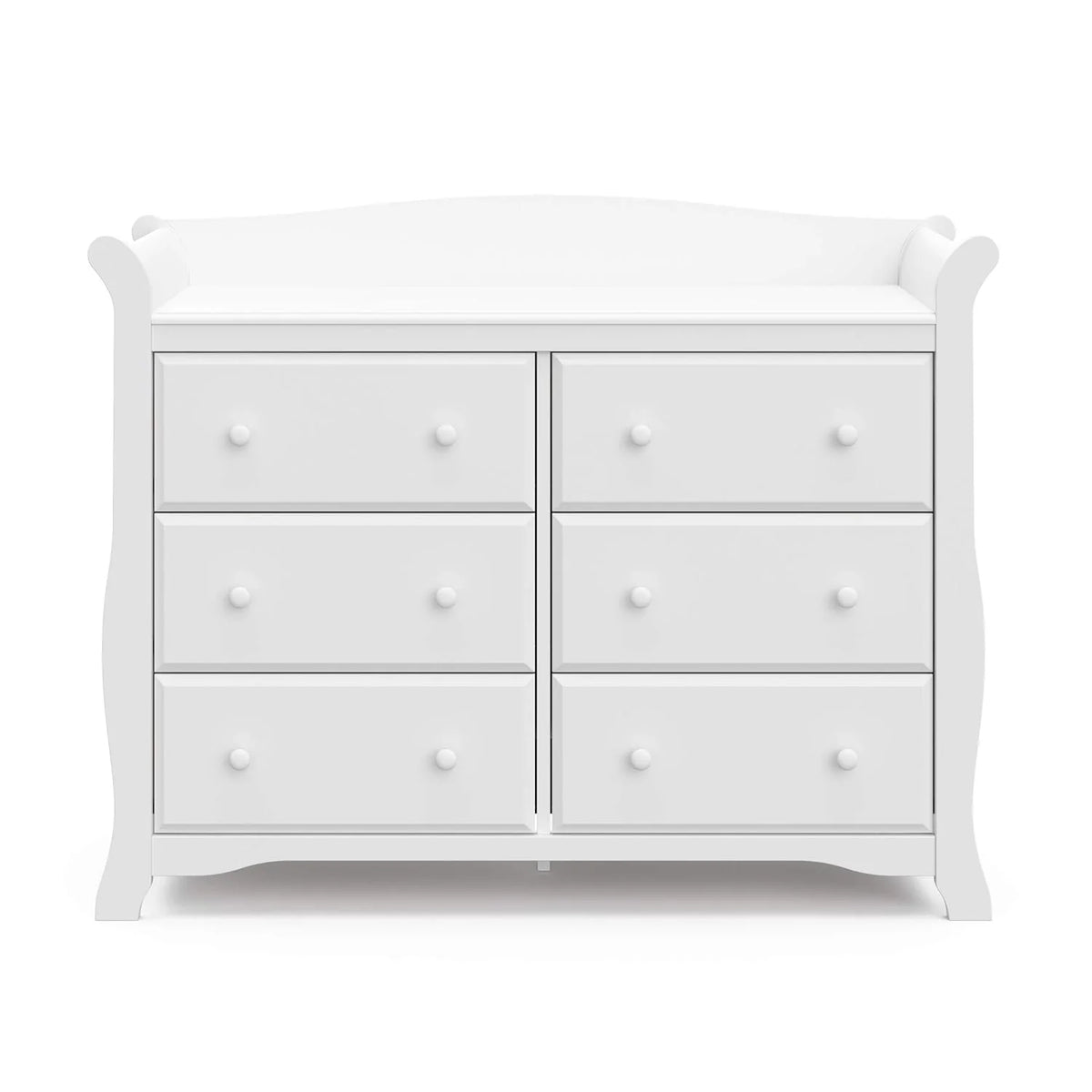 Storkcraft Avalon 6-Drawer Double Dresser, White