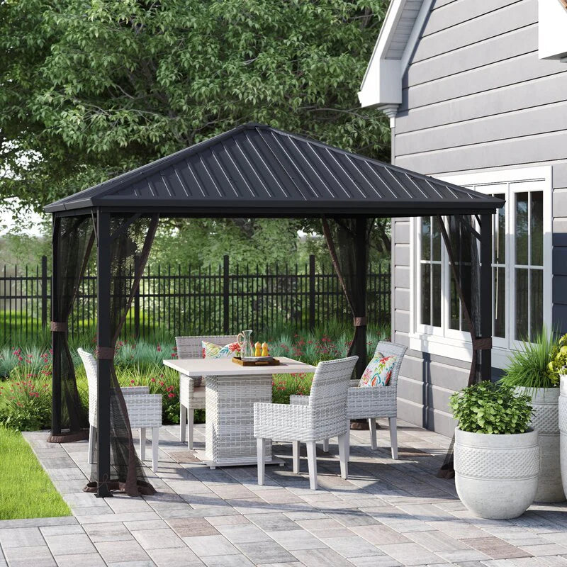 Acuff 10 Ft. W x 10 Ft. D Steel Patio Gazebo