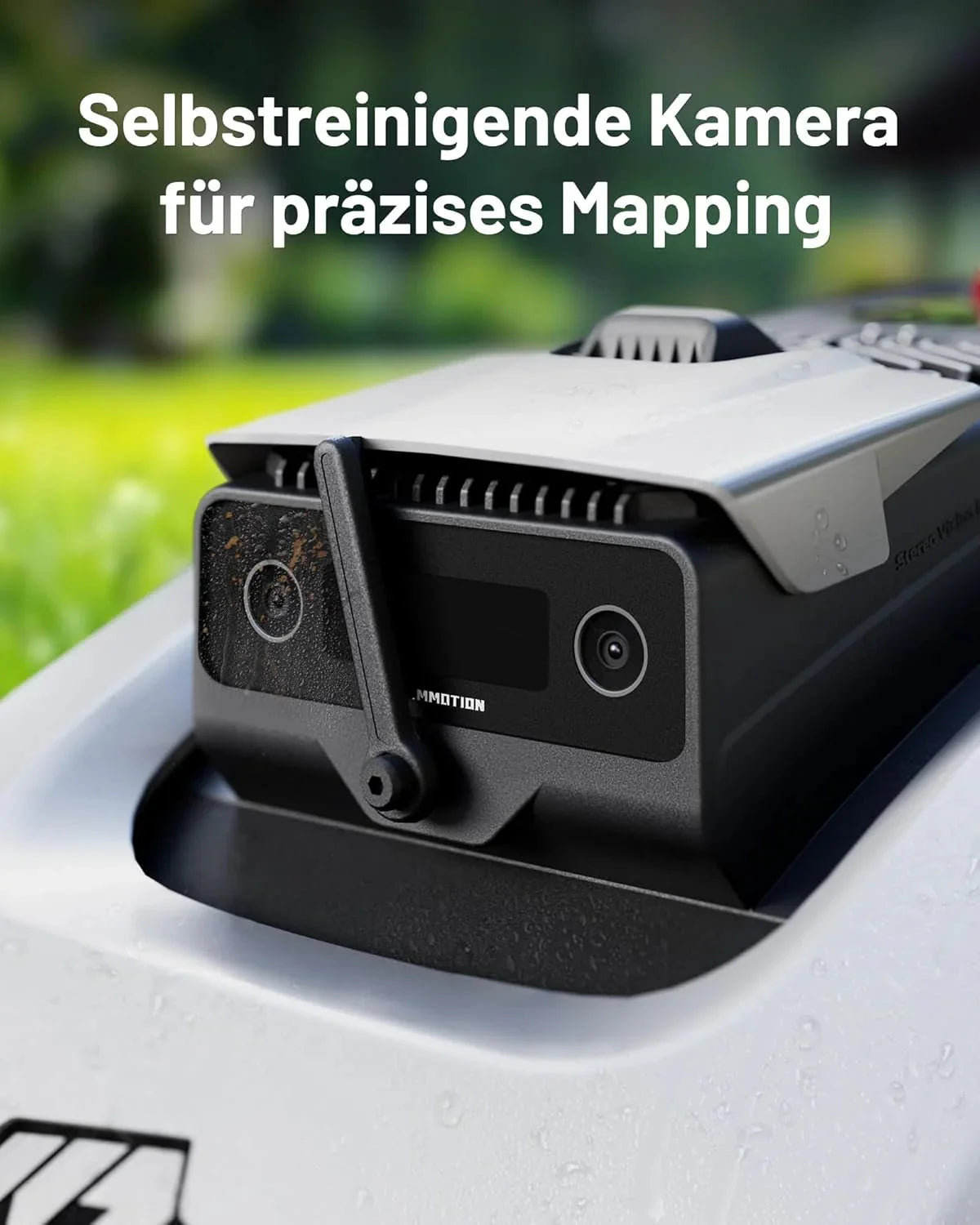 YUKA Mini 500H Robot Lawn Mower Reception 0.12 Acre, Max. 0.17 Acre, Ultrasense AI Vision+ RTK Positioning, Auto Mapping, App Control,45% Slope, Cutting Height 2''~3.5'', 3 Mowing Zones