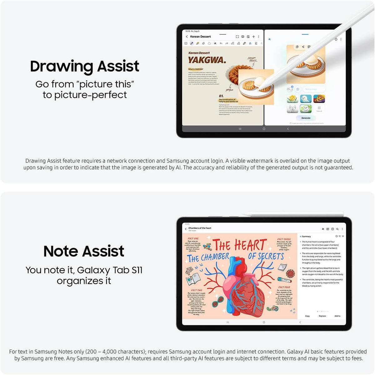 Samsung Galaxy Tab S11 256GB WiFi Android Tablet, Dynamic AMOLED 2X Display, 3nm MediaTek Processor, Galaxy AI, IP68, High Performance, Premium 11" AMOLED Screen, Slim, Portable Design, Silver