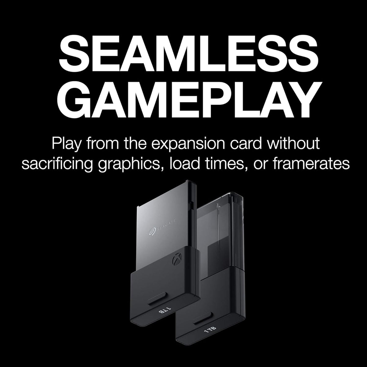 Seagate Storage Expansion Card 2TB Solid State Drive - NVMe SSD for Xbox Series X|S, Quick Resume, Plug & Play, Licensed (STJR2000400) Black