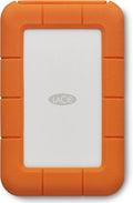 LaCie Rugged USB-C, 4TB, Portable External Hard Drive, Drop, Shock, Dust, Rain Resistant, for Mac & PC (STFR4000800)