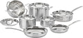 MultiClad Pro Stainless-Steel Cookware 13-Piece Cookware Set, Silver