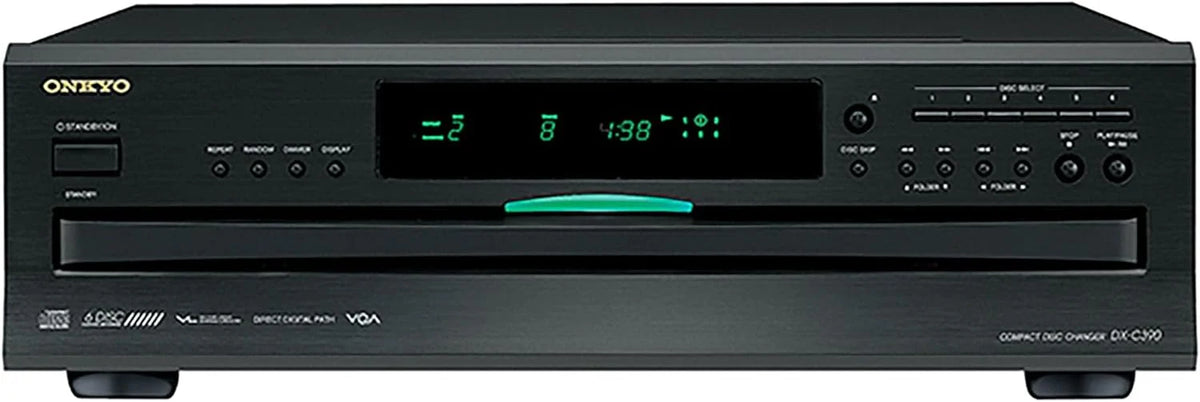 Onkyo DXC390 6 Disc CD Changer,Black