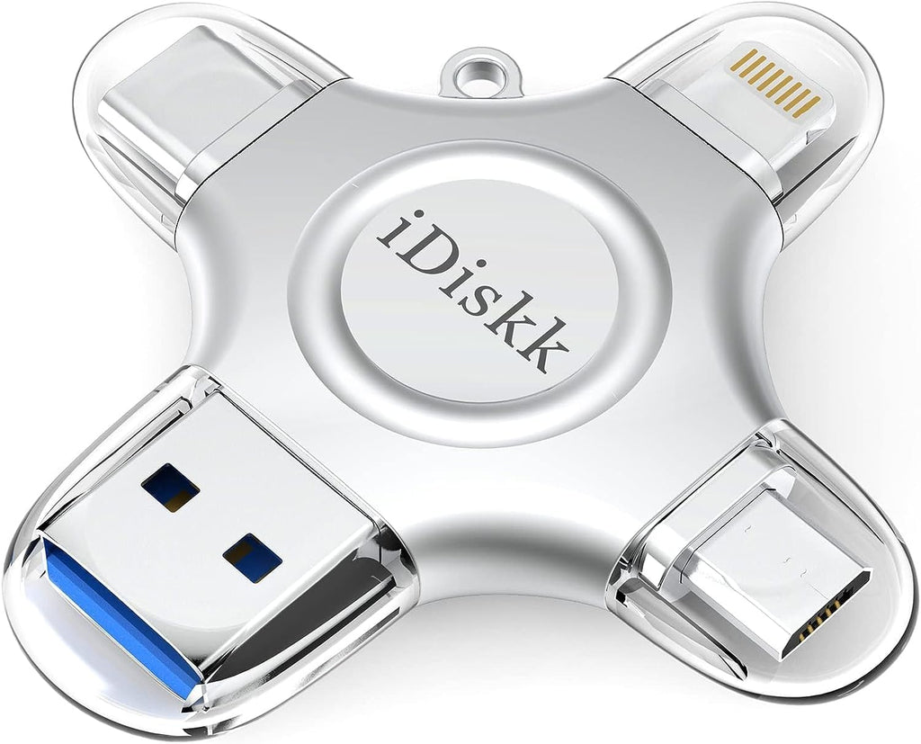 【1T B App*le Certified】 iDiskk 1T Photo Stick for iPhone,MFi Certified USB Flash Drive for iPhone 17 Series USB-C iPad Android Phones MacBook and PC, Memory Storage to auto- Backup Photos/Videos