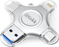 【1T B App*le Certified】 iDiskk 1T Photo Stick for iPhone,MFi Certified USB Flash Drive for iPhone 17 Series USB-C iPad Android Phones MacBook and PC, Memory Storage to auto- Backup Photos/Videos