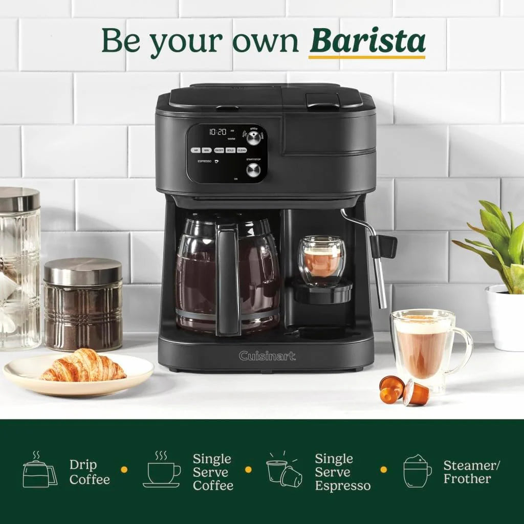Coffeemaker 4-In-1 Coffee Center Barista Machine