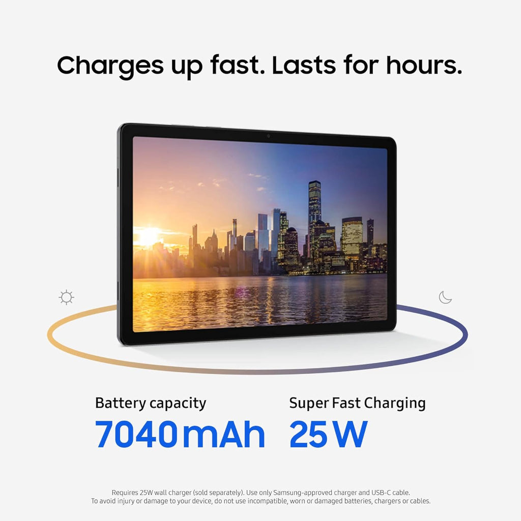 Samsung Galaxy Tab A11+ 8GB RAM, 256GB Storage, Optimized Performance, Long Lasting Battery, Expandable Storage, Large Display, Dolby Atmos Speakers, AI Assist, Slim, Light, 2 Year Warranty, Gray