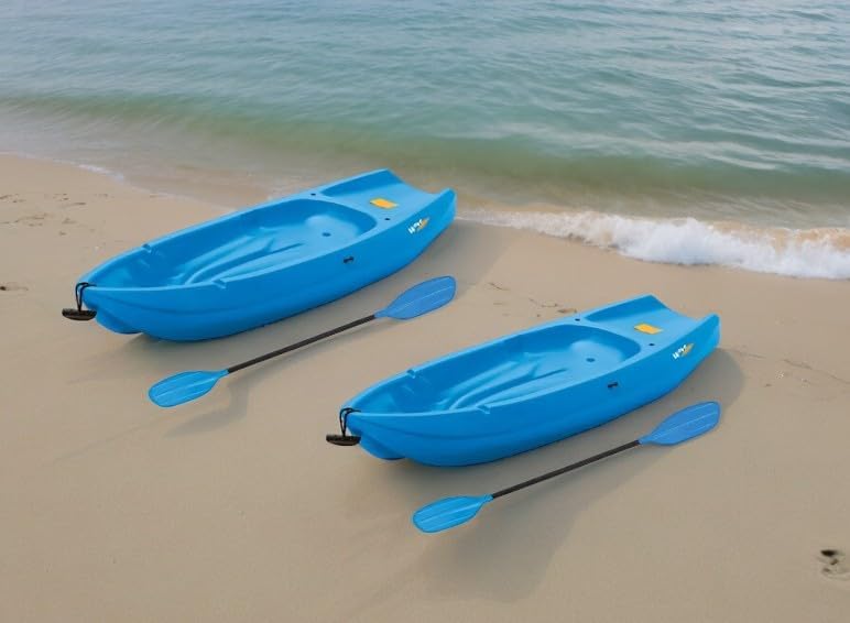 The Wave 6' Youth Kayak with Paddle. Designed for Stability and Safety, It's The Perfect Choice for Young Paddlers Ready to Conquer The Water