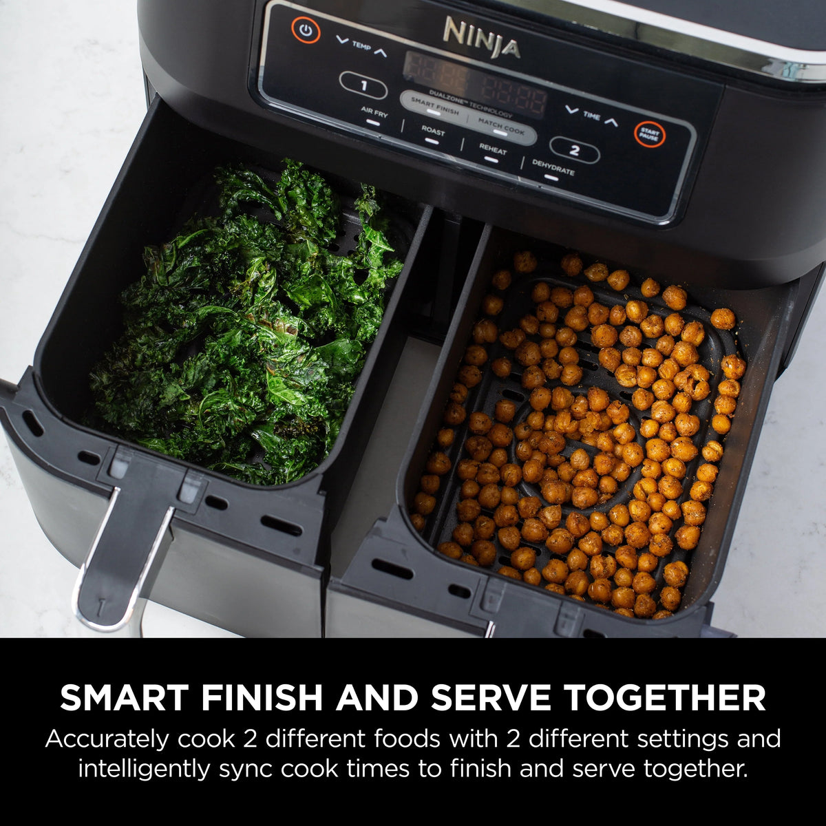 Ninja® Foodi® 4-in-1, 8-qt., 2-Basket Air Fryer with DualZone™ Technology