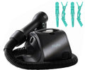 Reverse-Air Hair Dryer with Hair Clips – Black