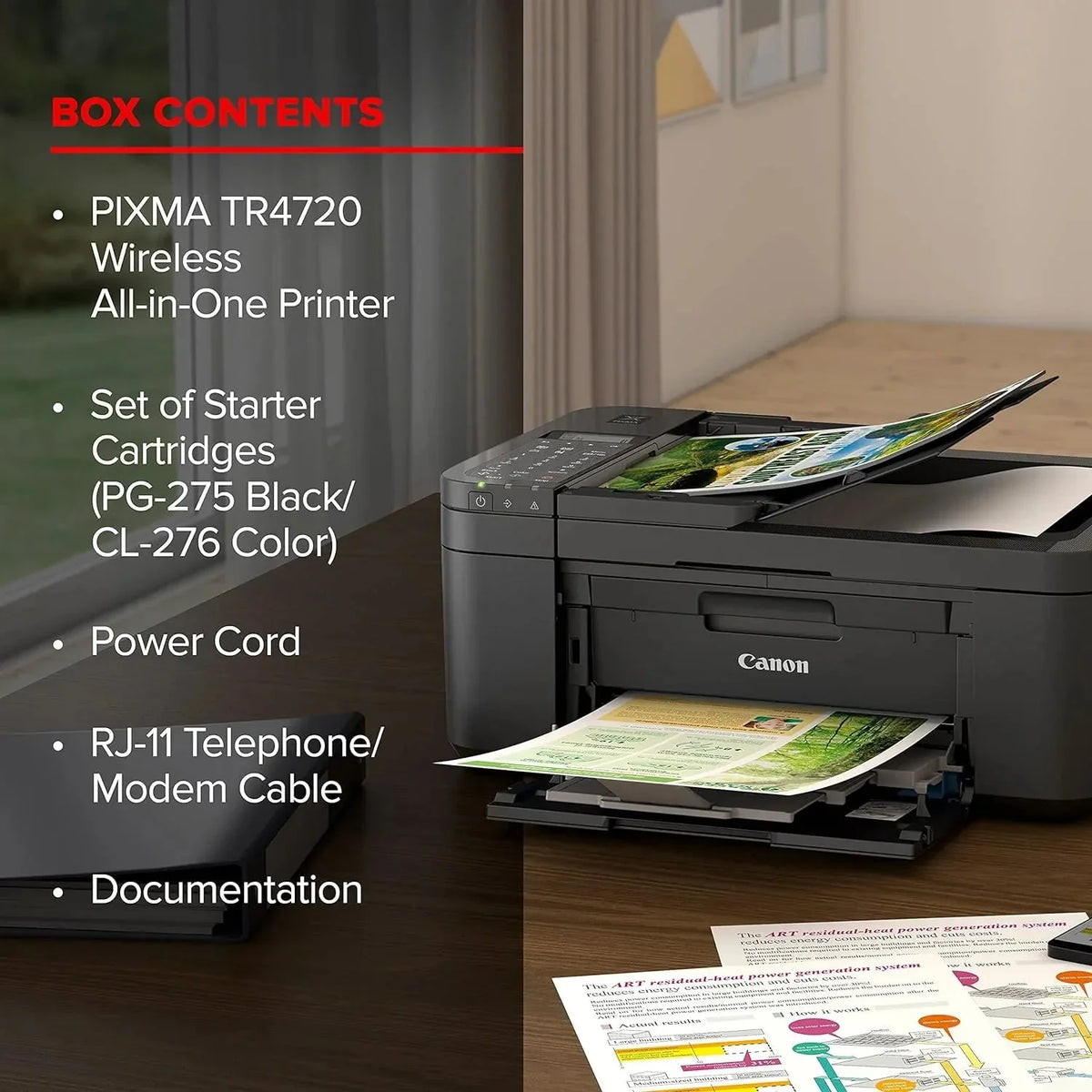 Canon PIXMA TR8620a - All-in-One Printer Home Office|Copier|Scanner|Fax|Auto Document Feeder | Photo, Document | Airprint (R), Android, Black, Works with Alexa