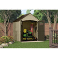 Outdoor Sutton 7 1/2 ft. W x 7 ft. D Resin Storage Shed