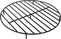 Sunnydaze Round Fire Pit Grate - Elevated Wood Grate for Fire Pit - Heavy-Duty Steel Log Grate for Outside - 30-Inch