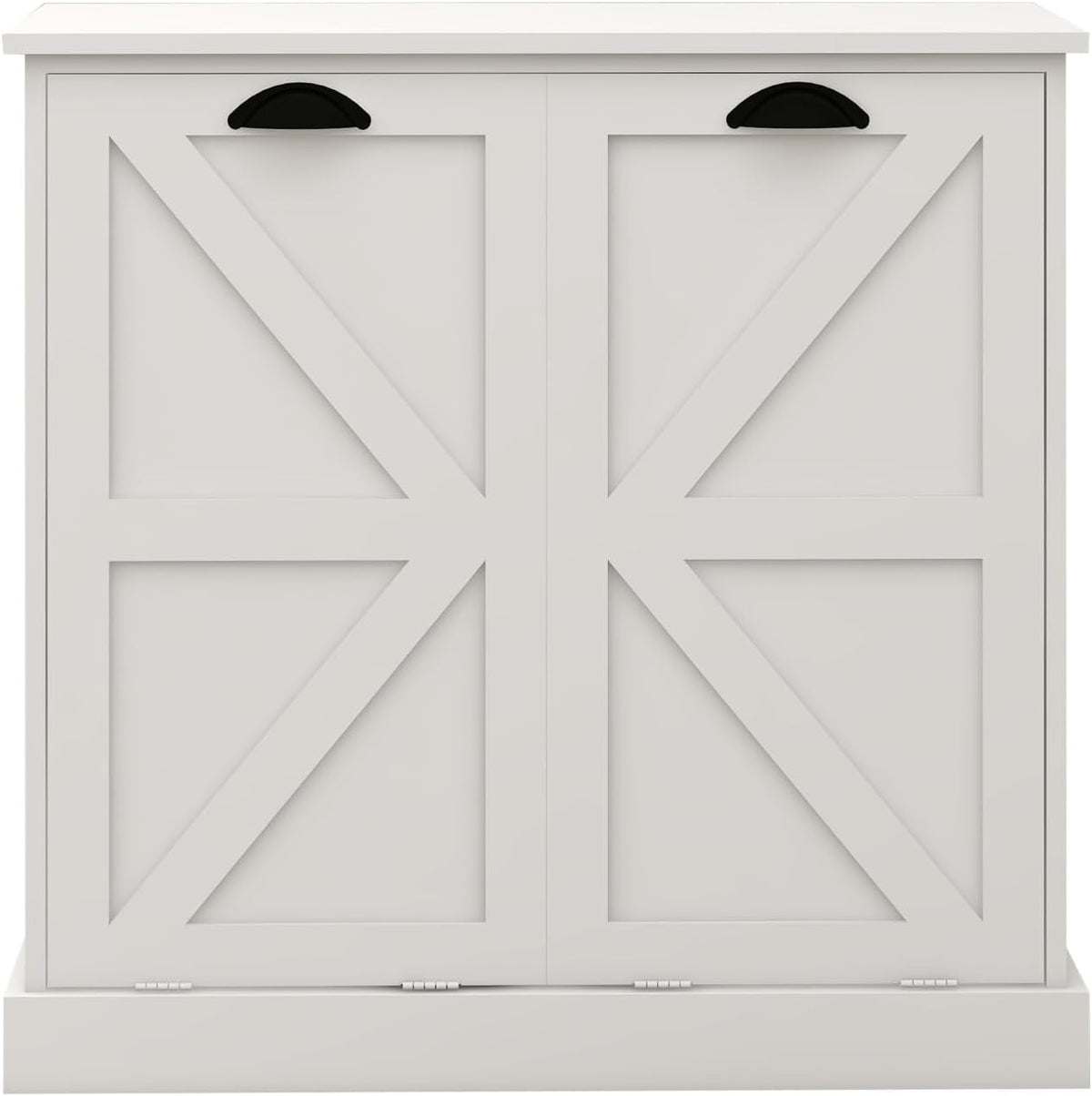 Modern Contemporary Laundry Sorter Cabinet, Two-Compartment Tilt-Out, for Bathroom Living Room Hallway