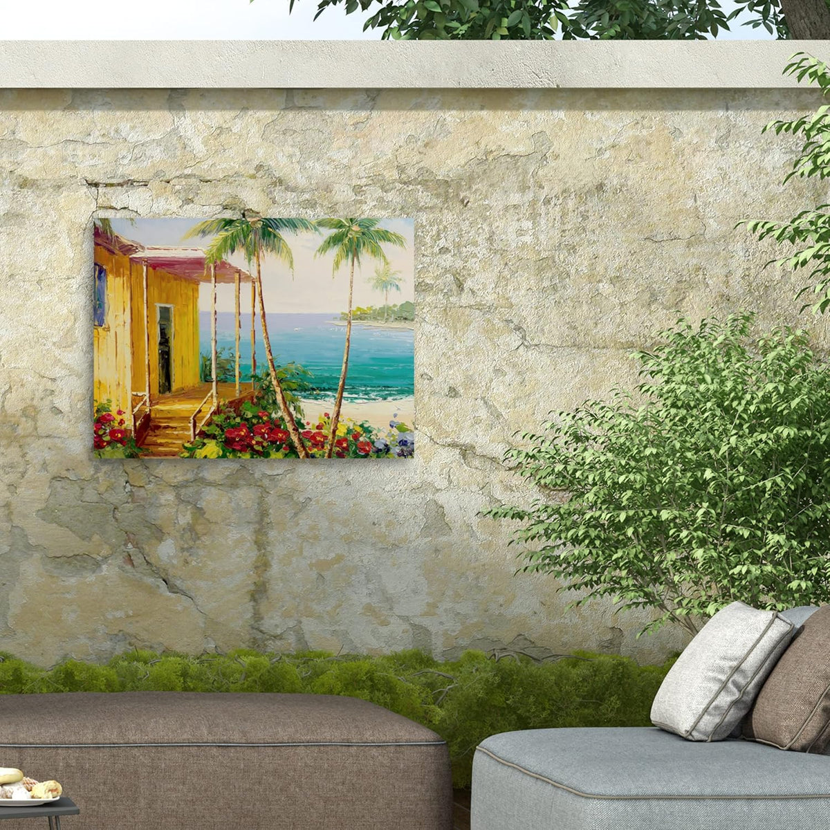 Trademark Fine Art ' Key West Villa ' Outdoor Canvas by Rio