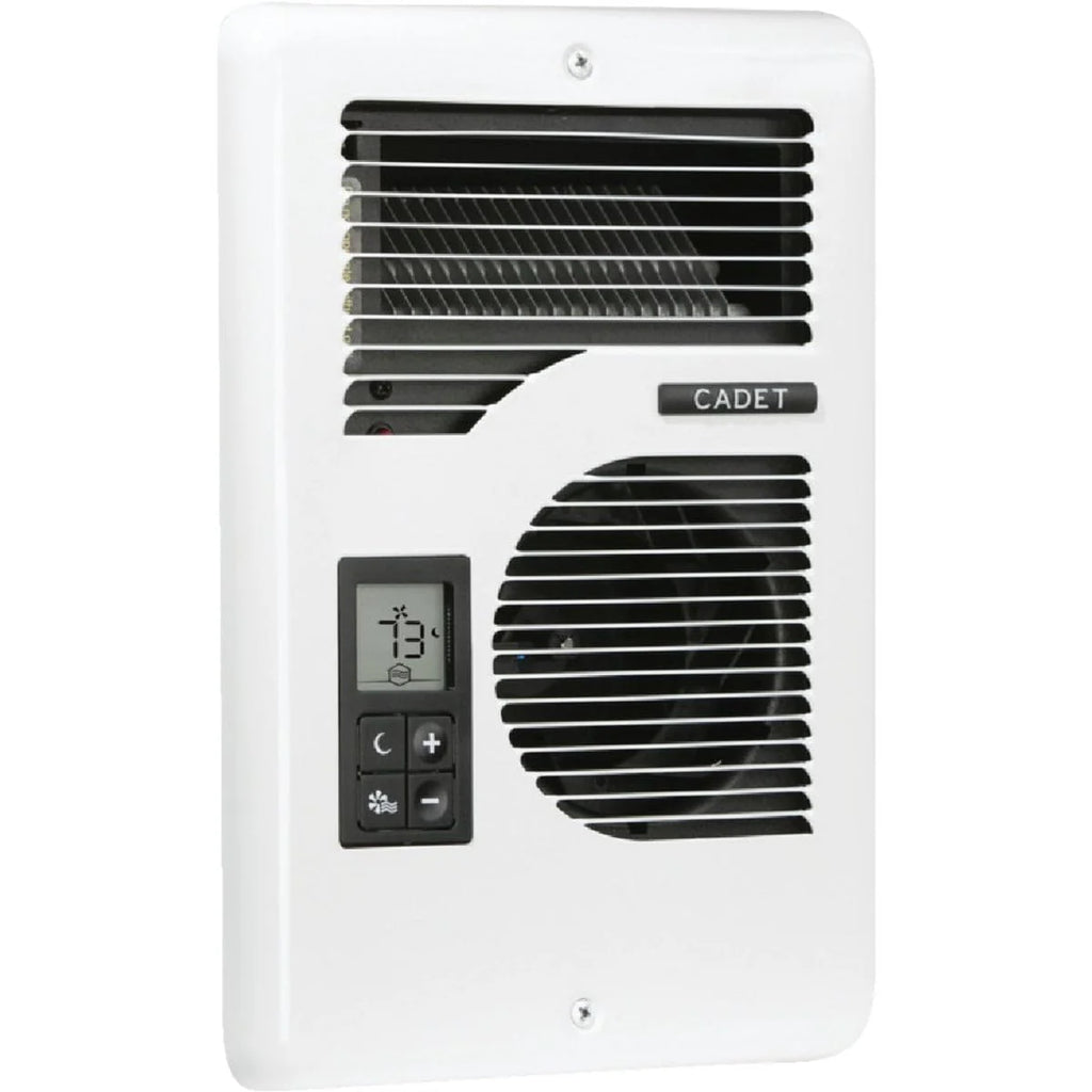 Cadet Energy Plus Wall Heater, Digital Thermostat, 240/208/120V, White