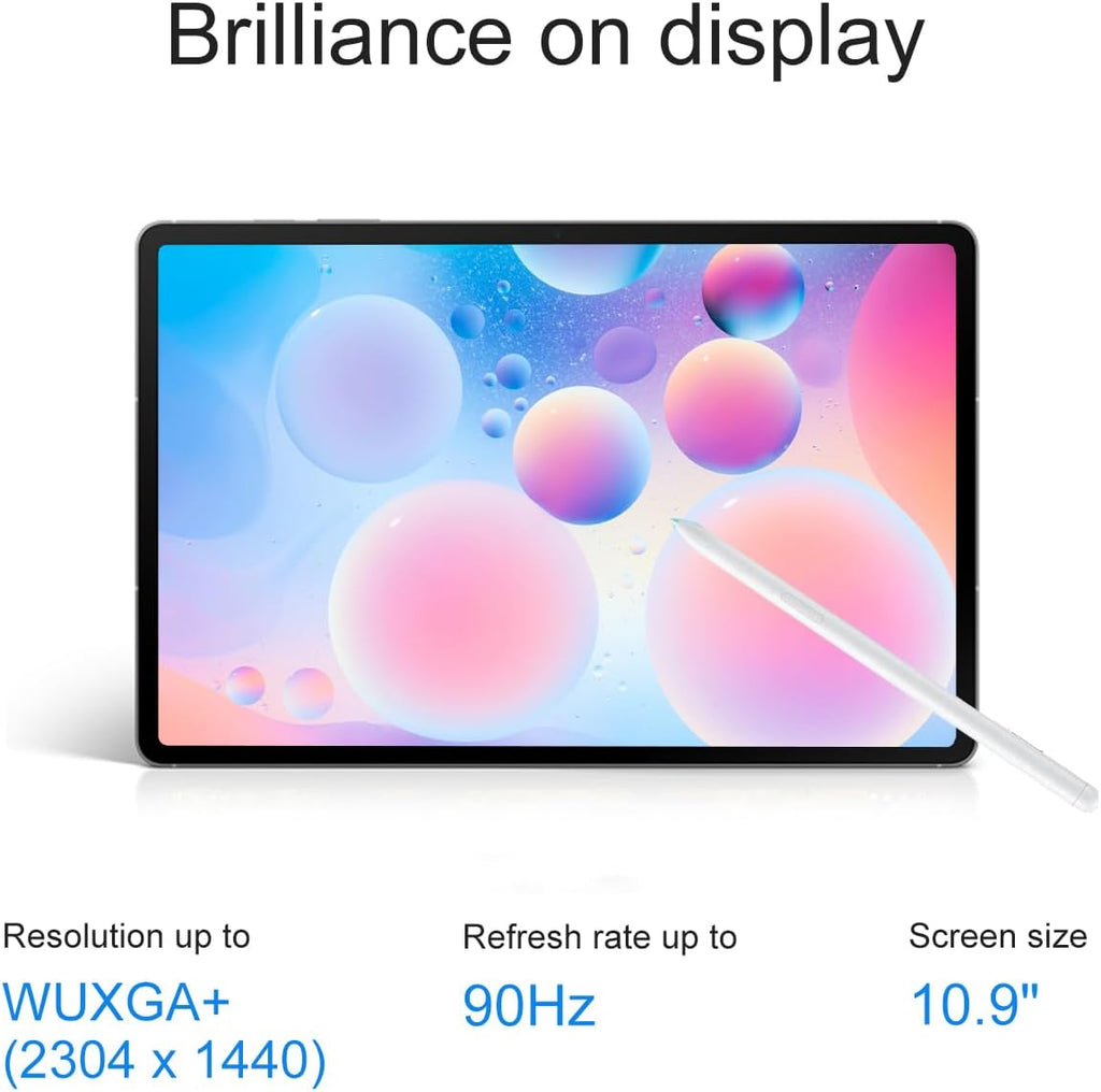 Samsung Galaxy Tab S10 FE Android Tablet (10.9" 2K+ Touchscreen, 8-Core, 8GB RAM, 256GB Storage (128GB+128GB SD Card)), S Pen, Long Battery Life, Dual Cameras, Lightweight, SM-X520, NA Version, Gray