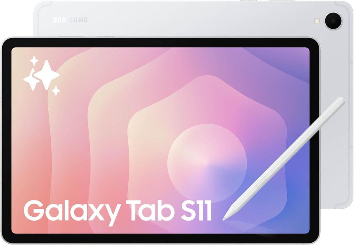 Samsung Galaxy Tab S11 256GB WiFi Android Tablet, Dynamic AMOLED 2X Display, 3nm MediaTek Processor, Galaxy AI, IP68, High Performance, Premium 11" AMOLED Screen, Slim, Portable Design, Silver