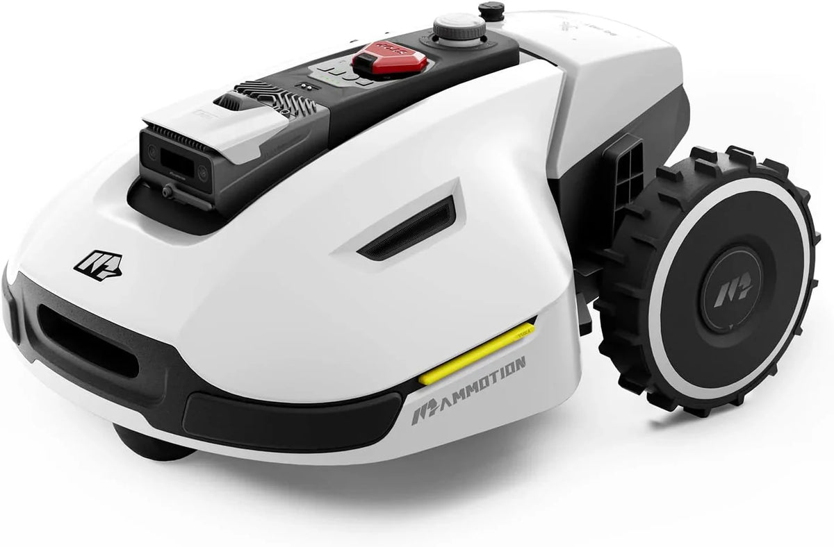 YUKA Mini 500H Robot Lawn Mower Reception 0.12 Acre, Max. 0.17 Acre, Ultrasense AI Vision+ RTK Positioning, Auto Mapping, App Control,45% Slope, Cutting Height 2''~3.5'', 3 Mowing Zones