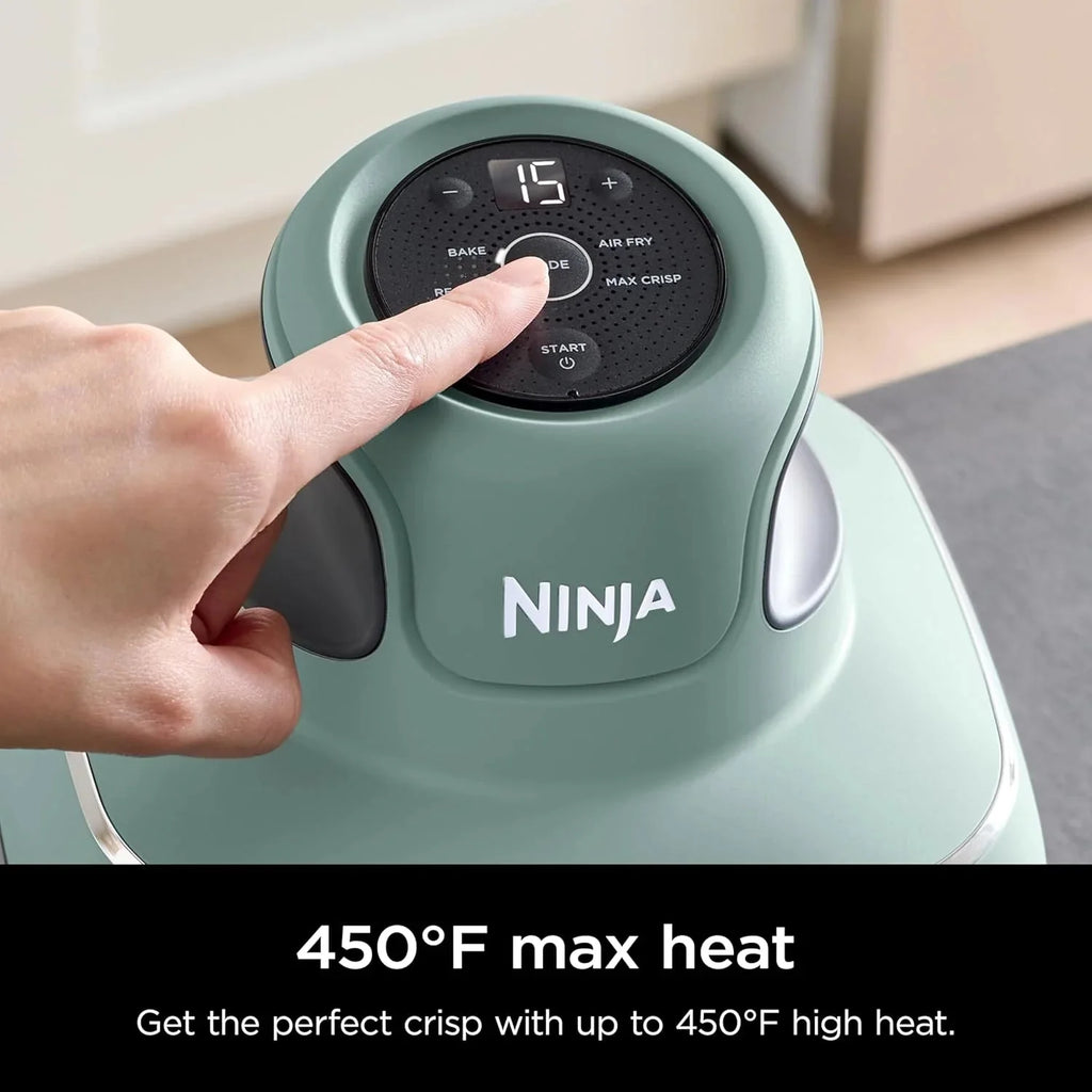 Ninja Crispi 4-in-1 Portable Glass Air Fryer Cooking System, 1500W, 4QT & 6-Cup TempWare Glass Containers with Storage Lids, Microwave, Freezer & Dishwasher Safe