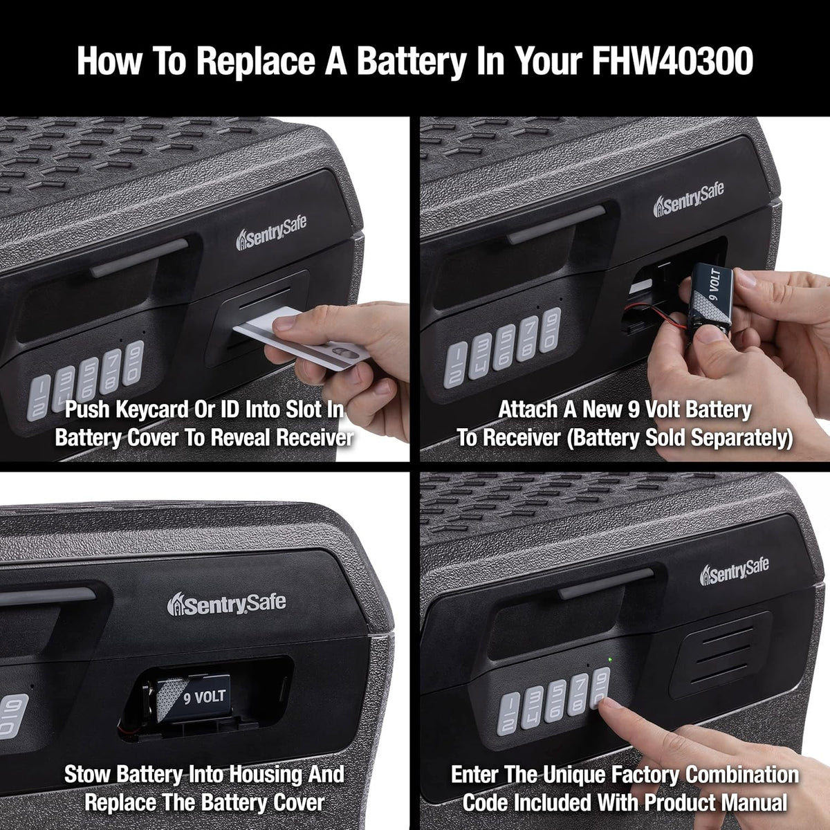 SentrySafe Charcoal Gray Waterproof and Fireproof Safe, Lock Box with Keypad for Documents and Hanging File Folders, Exterior: 14.1 x 16.6 x 13.8 Inches, ‎FHW40300
