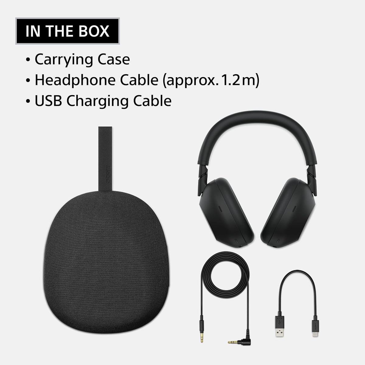Sony WH-1000XM6 The Best Noise Canceling Wireless Headphones, HD NC Processor QN3, 12 Microphones, Adaptive NC Optimizer, Mastered by Engineers, Studio-Quality, 30-Hour Battery, Black