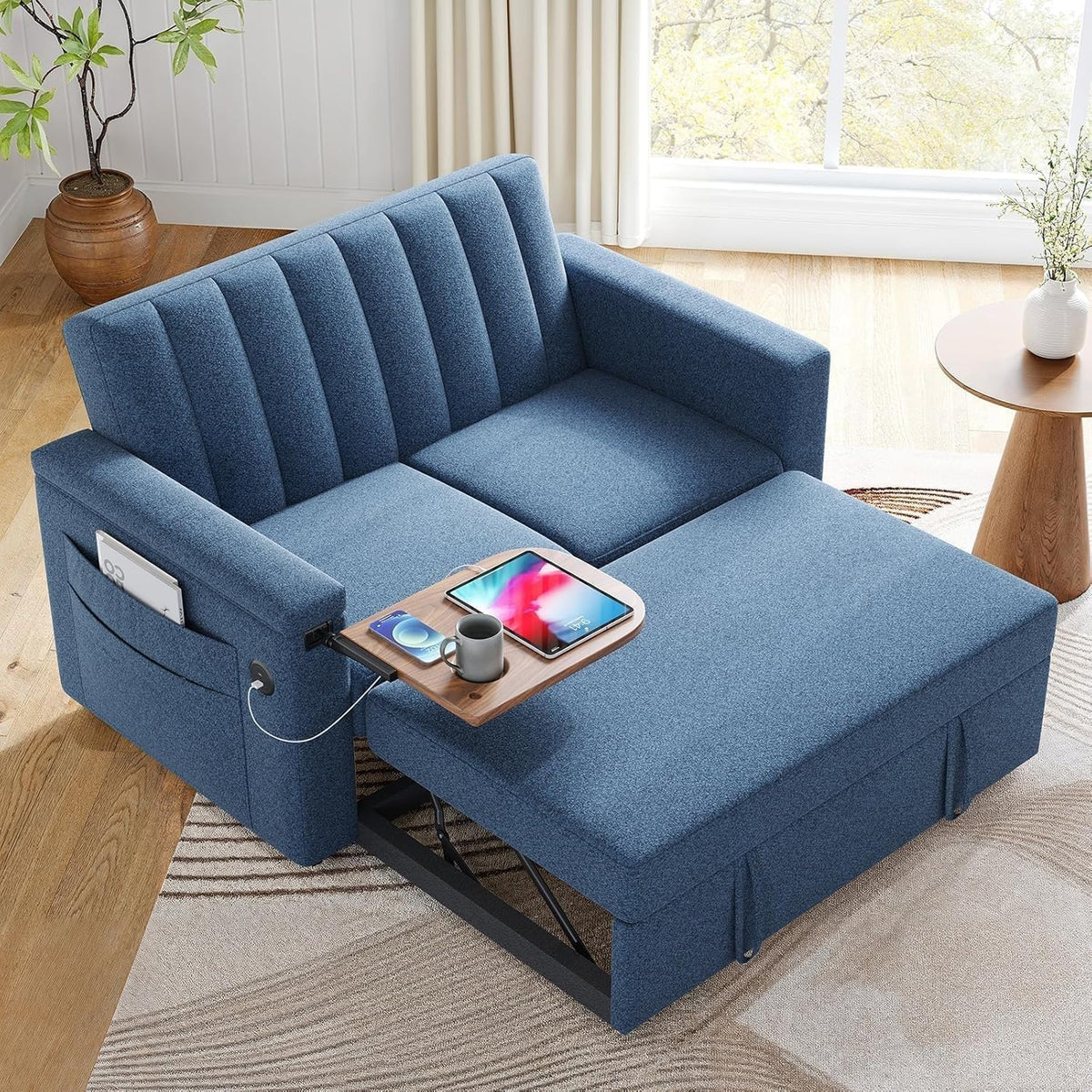 Sofa Bed 3-in-1 Convertible Sleeper Sofa