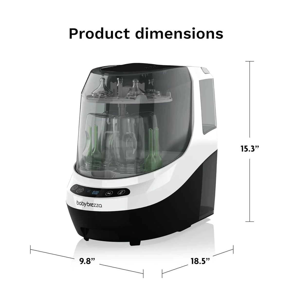 Bottle Washer Pro - Baby Bottle Washer, Sterilizer + Dryer - All in One Machine Cleans Bottles, Pump Parts, & Sippy Cups