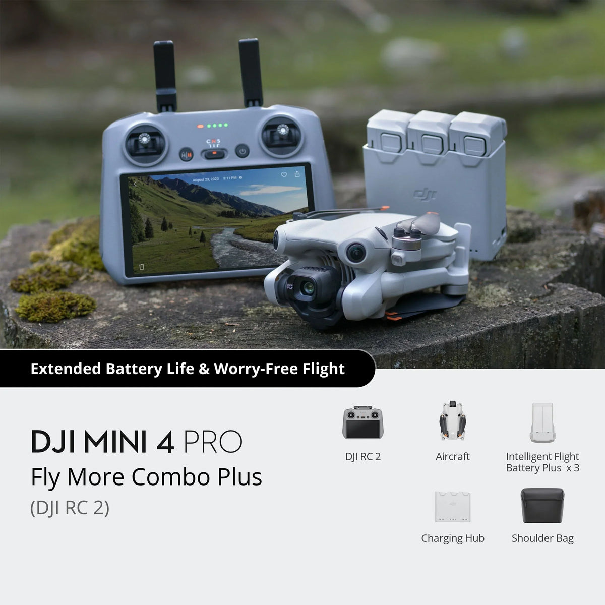 DJI Mini 4 Pro Fly More Combo with DJI RC 2 Controller