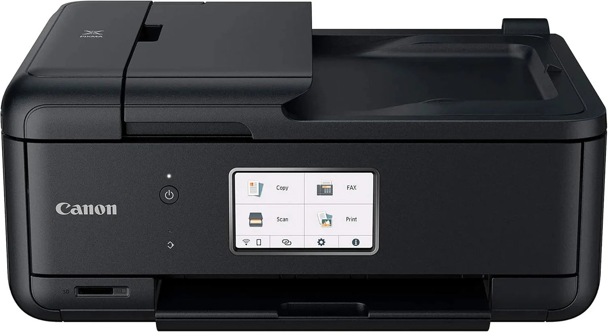 Canon PIXMA TR8620a - All-in-One Printer Home Office|Copier|Scanner|Fax|Auto Document Feeder | Photo, Document | Airprint (R), Android, Black, Works with Alexa