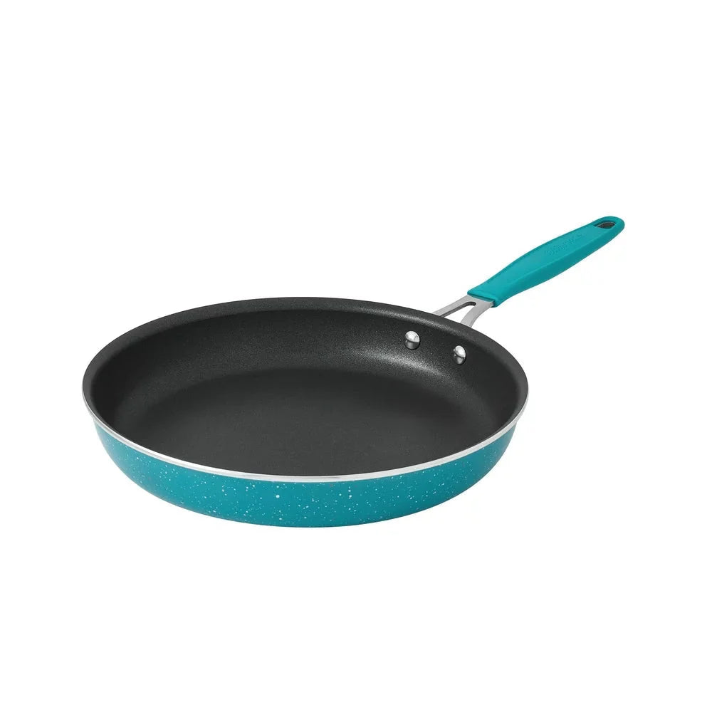 The Pioneer Woman Brilliant Blooms 38-Piece Cookware Set, Teal – Complete Kitchen Solution with Floral Design